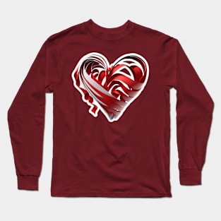 Ribbon heart Long Sleeve T-Shirt